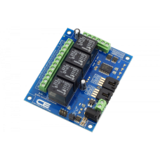 4-Channel General Purpose SPDT Relay Controller + 4 GPIO with I2C Interface